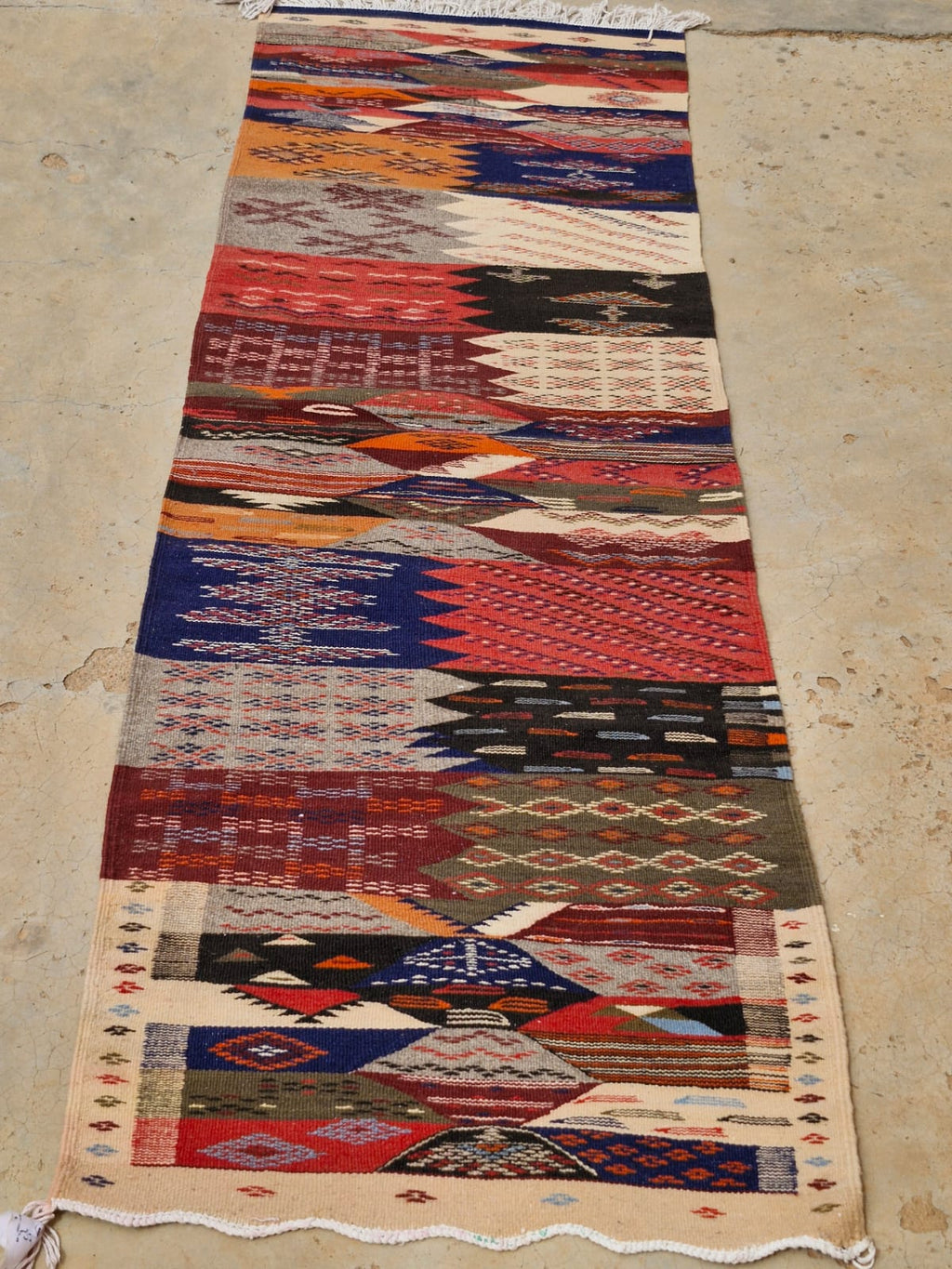 Authentic Handmade Taznakht Runner Rug - 63 x 200 cm