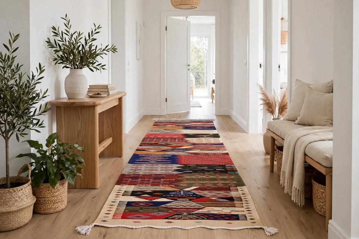 Authentic Handmade Taznakht Runner Rug - 63 x 200 cm